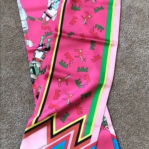 Authentic Hermès scarf Kachinas Maxi Twilly